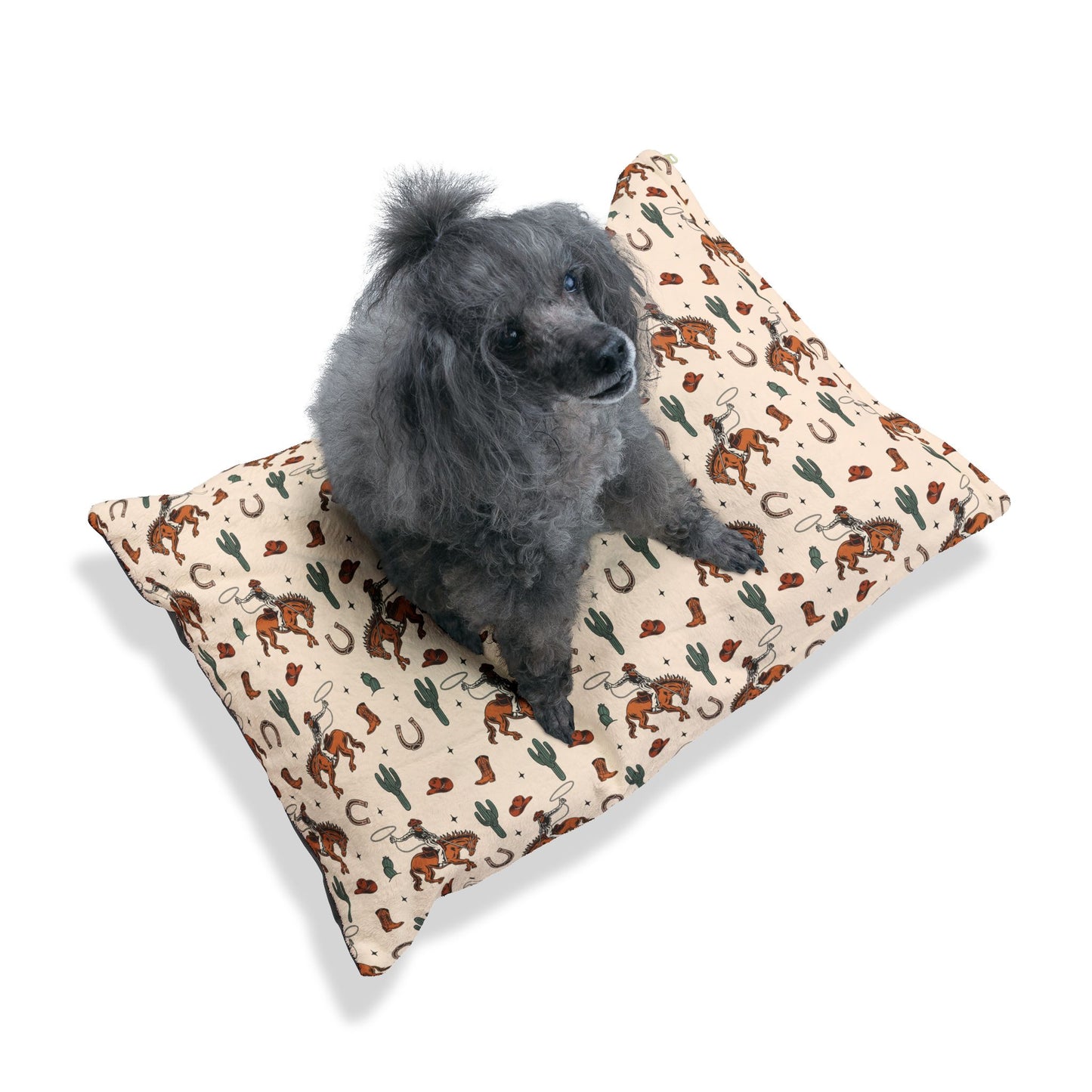 Retro Cowboy-Themed Pet Bed for Western Lovers