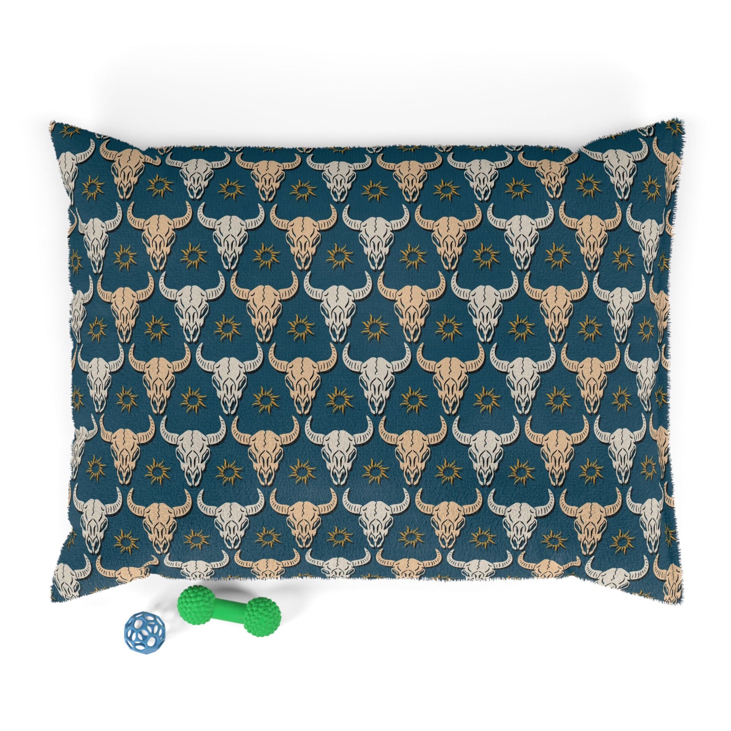 Longhorn Cow Skull Design Pet Bed