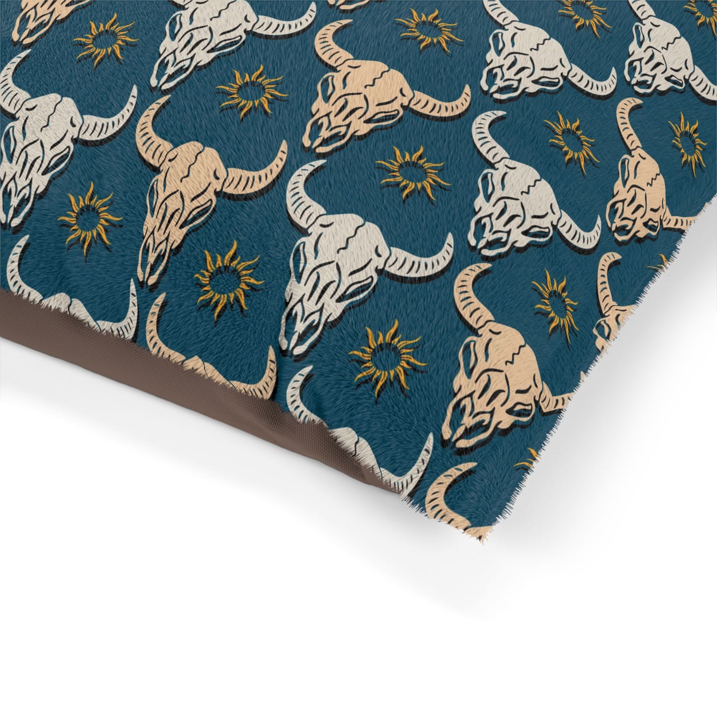 Longhorn Cow Skull Design Pet Bed