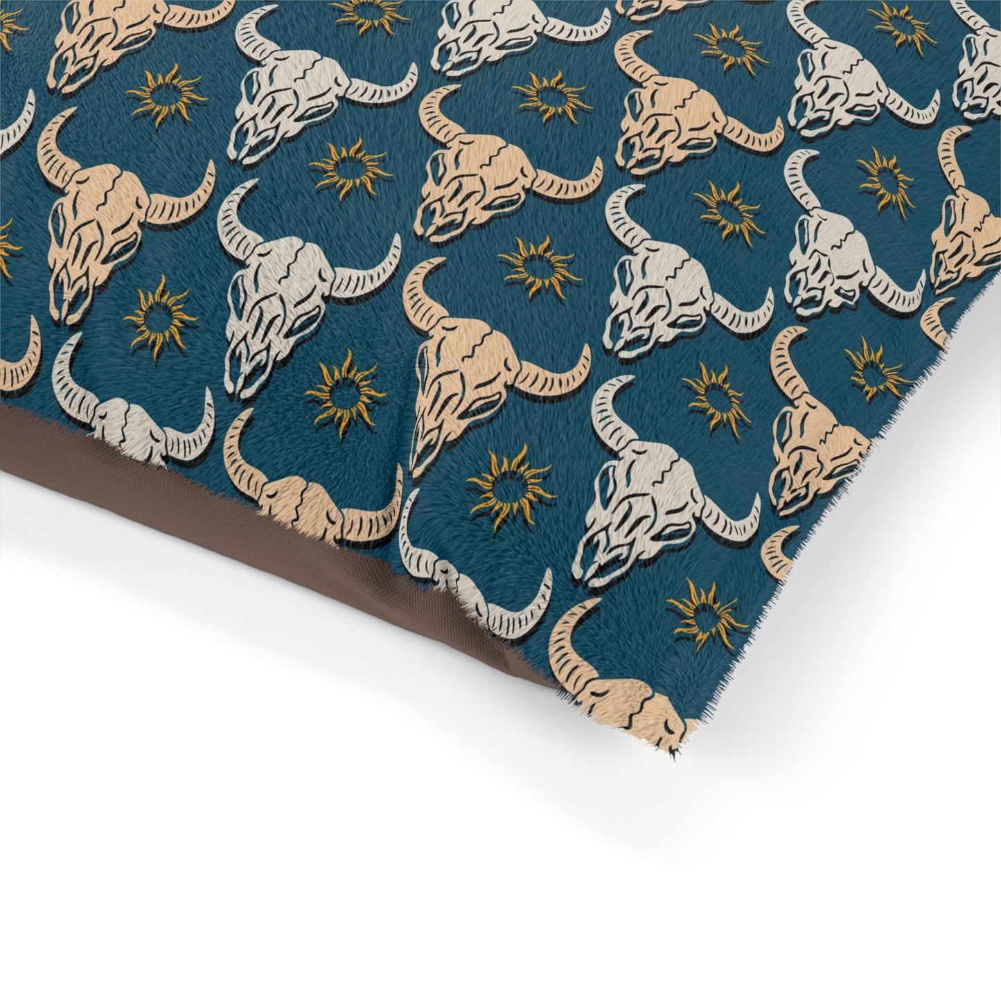 Longhorn Cow Skull Design Pet Bed