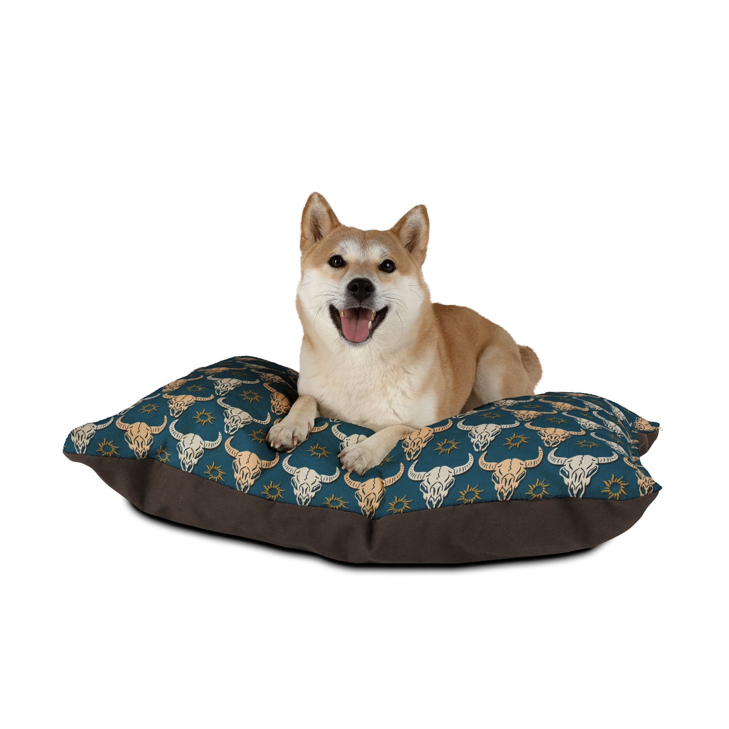 Longhorn Cow Skull Design Pet Bed