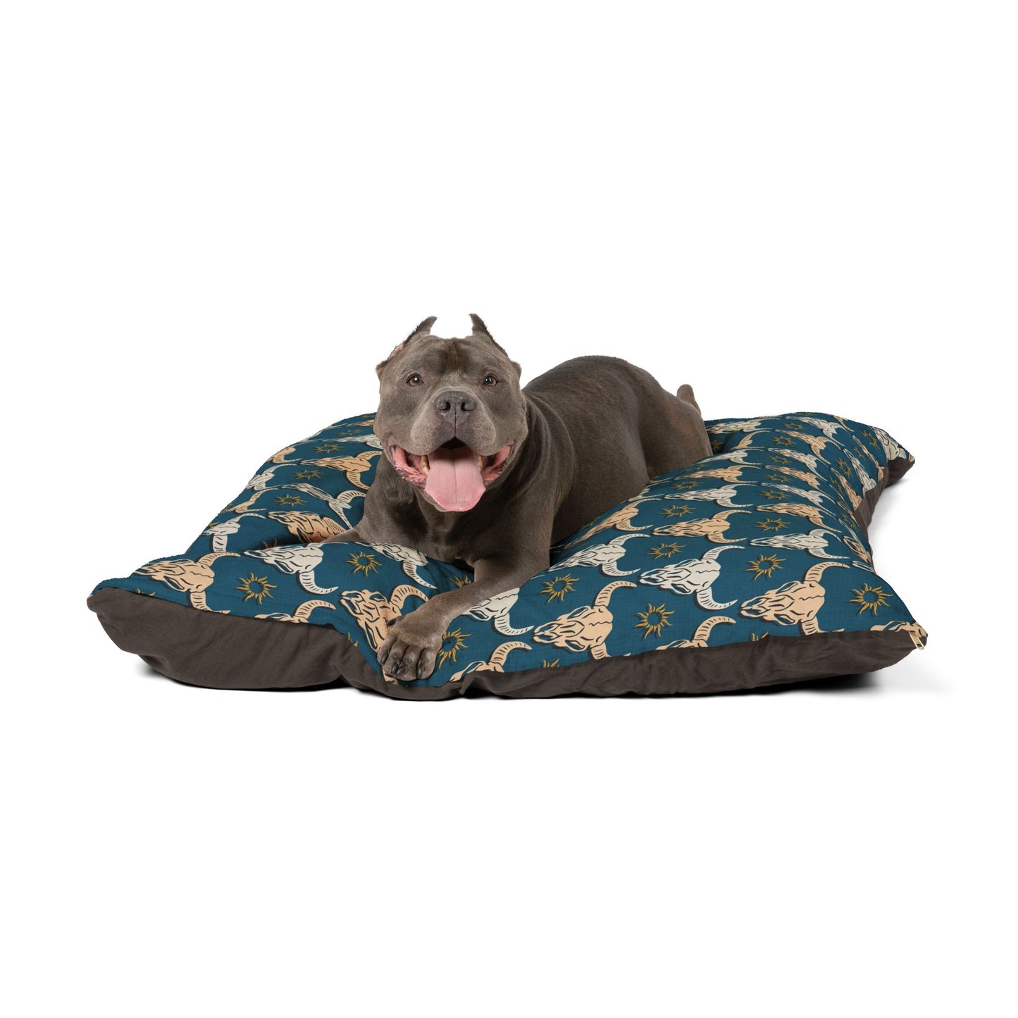 Longhorn Cow Skull Design Pet Bed