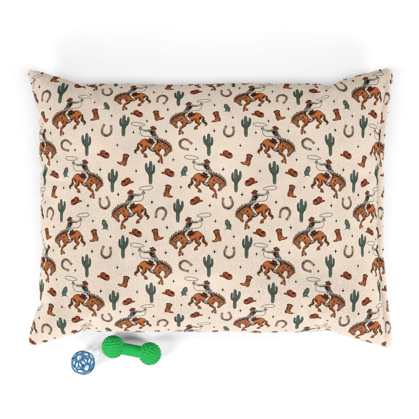 Retro Cowboy-Themed Pet Bed for Western Lovers