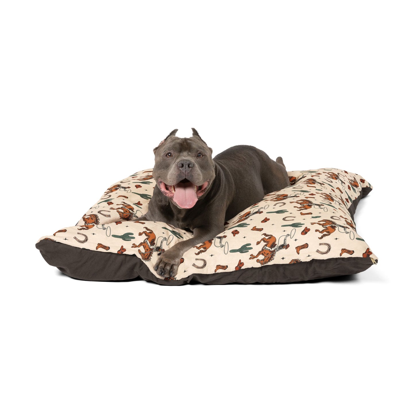 Retro Cowboy-Themed Pet Bed for Western Lovers