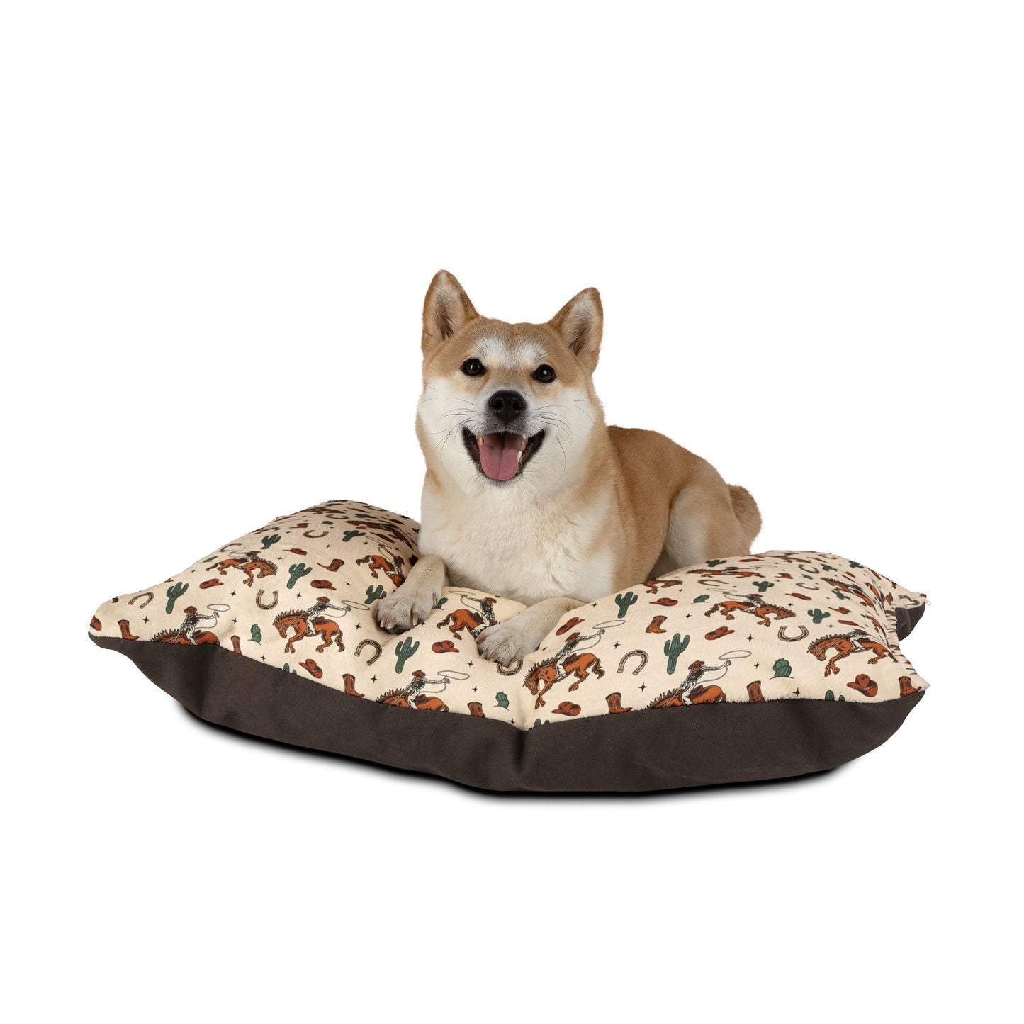 Retro Cowboy-Themed Pet Bed for Western Lovers