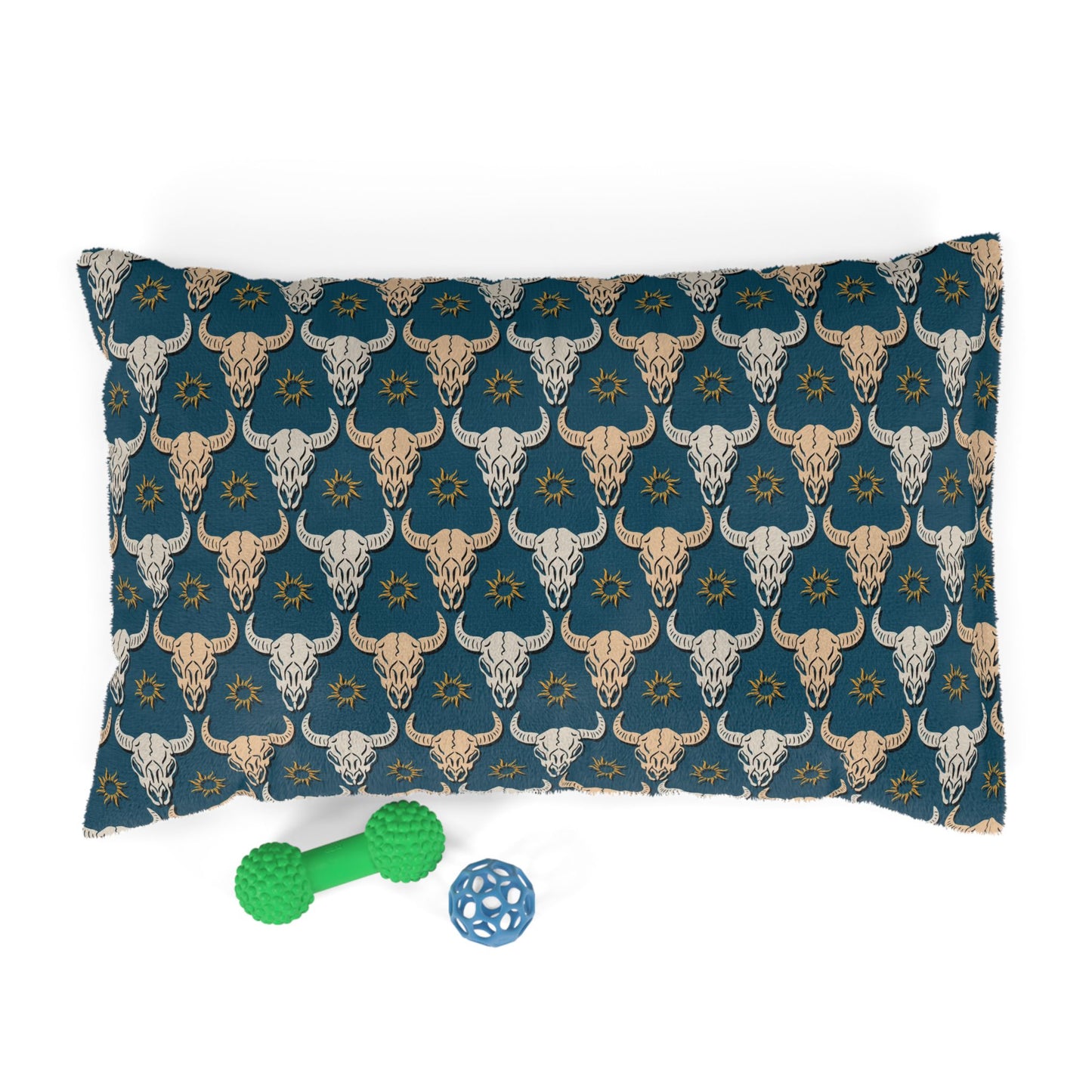 Longhorn Cow Skull Design Pet Bed