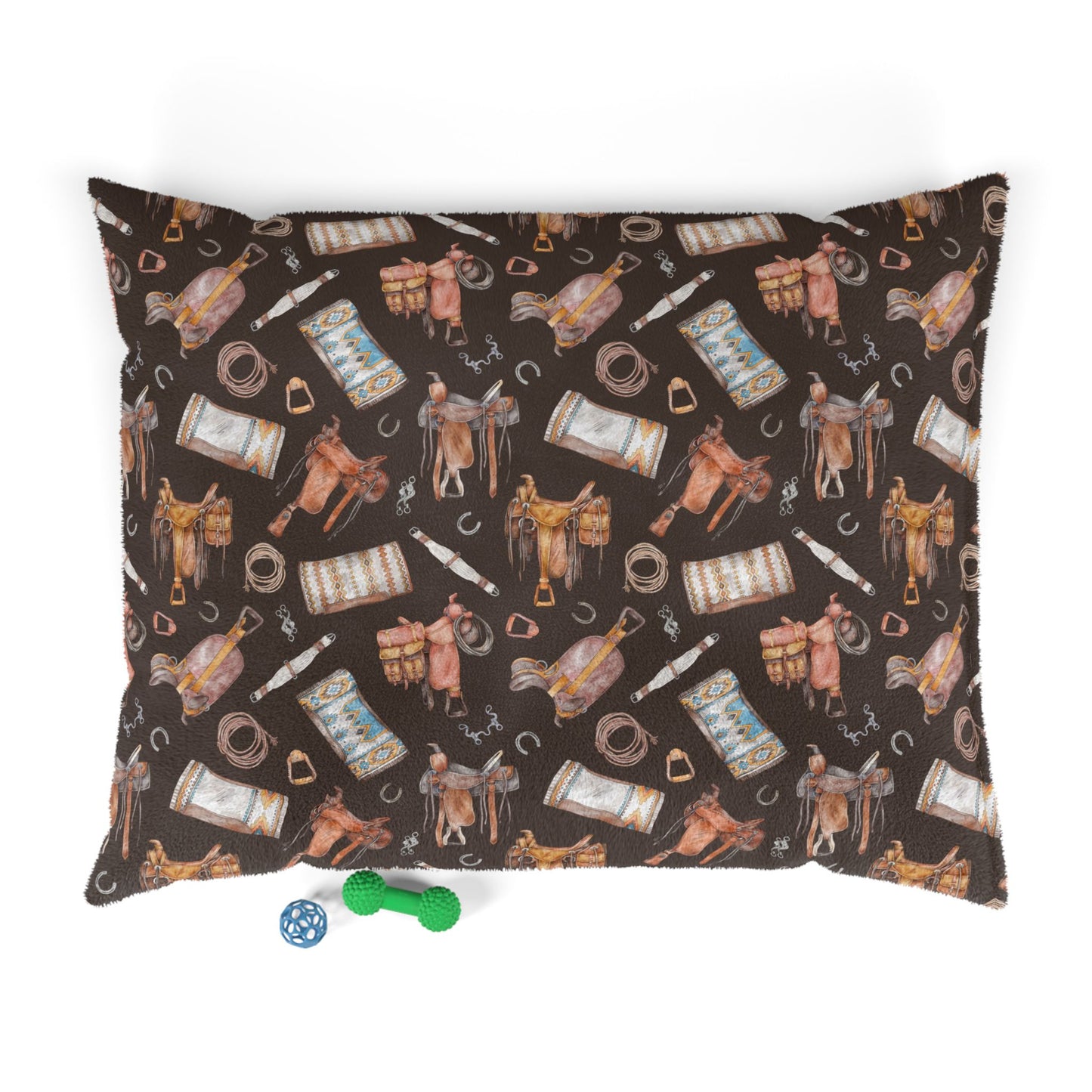 Western Horse Tack-Themed Pet Bed for Horse Lovers