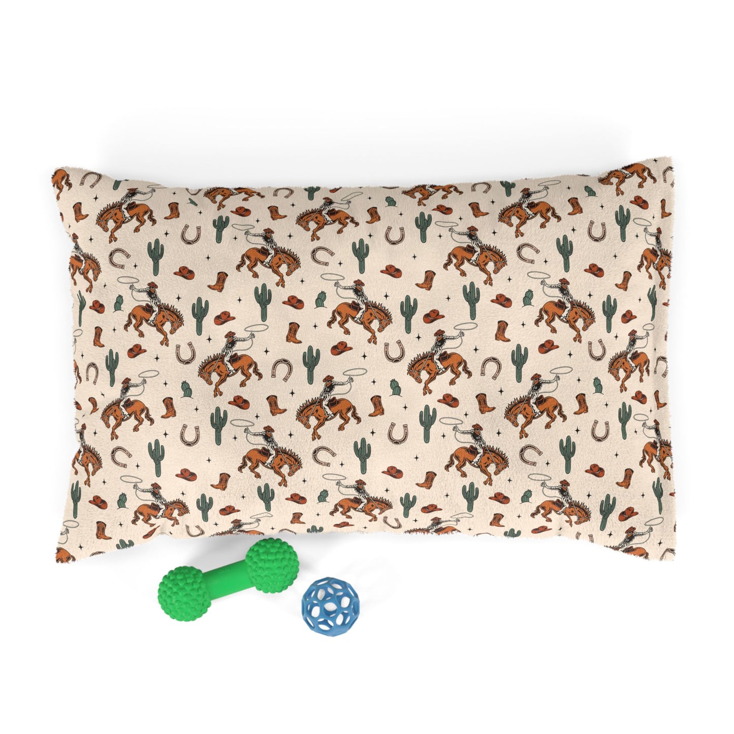 Retro Cowboy-Themed Pet Bed for Western Lovers