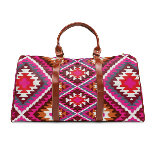 Pink Southwest Serape Travel Bag